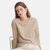 Yerse - 43109_206 – Camiseta de rayas de corte regular y manga larga 100% algodón orgánico - Mujer