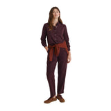 Yerse - 43162_088 – Camisa básica de manga larga 100% algodón con detalles en popelín - Mujer