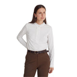 Yerse - 43163_001 – Camiseta de manga larga 100% algodón con volante en el cuello y puños - Mujer