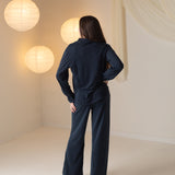 Yerse - 43280_055 – Pantalones anchos fluidos con cintura elástica sin cierre - Mujer