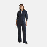 Yerse - 43280_055 – Pantalones anchos fluidos con cintura elástica sin cierre - Mujer