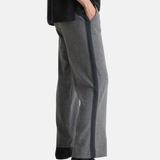 Yerse - 43322_036 – Pantalones anchos afranelados de algodón y viscosa con cintura elástica - Mujer