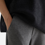 Yerse - 43322_036 – Pantalones anchos afranelados de algodón y viscosa con cintura elástica - Mujer