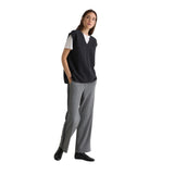 Yerse - 43322_036 – Pantalones anchos afranelados de algodón y viscosa con cintura elástica - Mujer