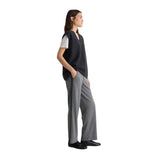 Yerse - 43322_036 – Pantalones anchos afranelados de algodón y viscosa con cintura elástica - Mujer