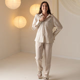 Yerse - 43323_002 – Pantalones rectos de punto afranelado - Mujer