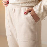 Yerse - 43323_002 – Pantalones rectos de punto afranelado - Mujer