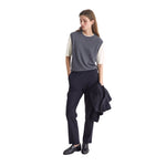 Pantalón azul de punto jacquard Yerse para mujer | Cómodo y chic Konestilochic