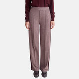 Yerse - 43391_388 - Pantalones anchos de punto en jacquard de pata de gallo - Mujer