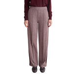 Yerse - 43391_388 - Pantalones anchos de punto en jacquard de pata de gallo - Mujer