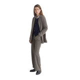Yerse - 43422_333 - Pantalones anchos de punto en jacquard de cuadros - Mujer