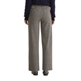 Yerse - 43422_333 - Pantalones anchos de punto en jacquard de cuadros - Mujer