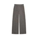 Yerse - 43422_333 - Pantalones anchos de punto en jacquard de cuadros - Mujer