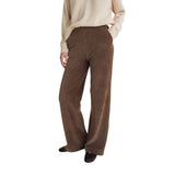 Yerse - 43455_011 - Pantalones anchos de pana de punto - Mujer
