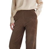 Yerse - 43455_011 - Pantalones anchos de pana de punto - Mujer