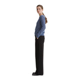 Yerse - 43471_037 – Pantalones anchos con bolsillos y cintura elástica con elastano - Mujer