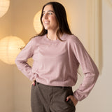 Yerse - 43500_073 - Jersey de escote redondo 100% algodón orgánico - Mujer