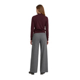 Yerse - 43511_033 – Pantalones de viscosa de corte regular y cintura elástica en canalé - Mujer