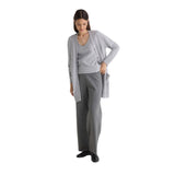 Yerse - 43511_033 – Pantalones de viscosa de corte regular y cintura elástica en canalé - Mujer