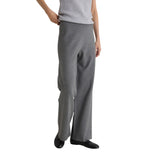 Yerse - 43511_033 – Pantalones de viscosa de corte regular y cintura elástica en canalé - Mujer