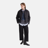 Yerse - 43515_233 – Jersey de rayas con sisa ranglán y cuello redondo con lana y cashmere - Mujer