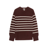 Yerse - 43515_284 – Jersey de rayas con sisa ranglán y cuello redondo con lana y cashmere - Mujer