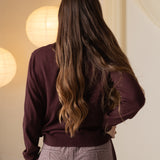 Yerse - 43525_084 – Jersey de cuello cisne de algodón y lana - Mujer