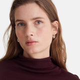 Yerse - 43525_084 – Jersey de cuello cisne de algodón y lana - Mujer
