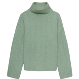 Yerse - 43531_018 – Jersey de cuello alto con trenzas con alpaca - Mujer