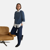 Yerse - 43534_057 – Jersey enfeltrado con lana con escote redondo - Mujer