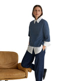 Yerse - 43534_057 – Jersey enfeltrado con lana con escote redondo - Mujer