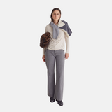 Yerse - 43536_233 – Jersey tricolor con lana de escote redondo con calados en las sisas - Mujer