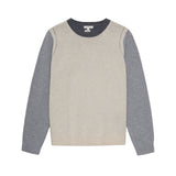 Yerse - 43536_233 – Jersey tricolor con lana de escote redondo con calados en las sisas - Mujer