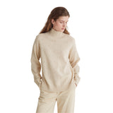 Yerse - 43539_002 – Jersey de punto fantasía con cuello alto y aberturas laterales - Mujer