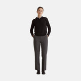 Yerse - 43546_037 – Jersey 100% lana merino con cuello de bebé y botonadura frontal - Mujer