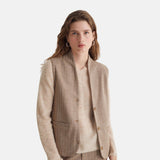 Yerse - 43560_004 – Jersey de lana y alpaca de punto inglés con escote de pico y manga ranglán - Mujer