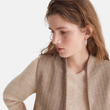 Yerse - 43560_004 – Jersey de lana y alpaca de punto inglés con escote de pico y manga ranglán - Mujer