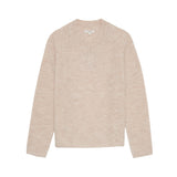 Yerse - 43560_004 – Jersey de lana y alpaca de punto inglés con escote de pico y manga ranglán - Mujer