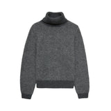 Yerse - 43585_333 – Jersey de lana y alpaca de jacquard con espiga y cuello de cisne - Mujer