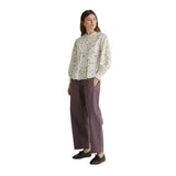 Yerse - 43825_102 – Camisa de manga larga con estampado de flores 100% algodón - Mujer