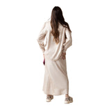 Yerse - 43827_009 – Camisa de manga larga de tejido satinado con cuello camisero abierto - Mujer