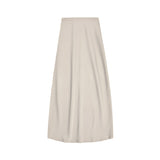Yerse - 43828_009 – Falda midi satinada con goma elástica en la cintura - Mujer