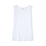Yerse – 44004-1 - Top blanco básico de tirantes 100% algodón orgánico - Mujer