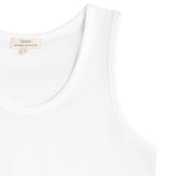 Yerse – 44004-1 - Top blanco básico de tirantes 100% algodón orgánico - Mujer