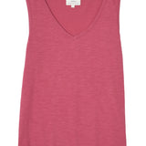 Yerse – 44013-79 – Top flamé frambuesa con escote de pico 100% algodón orgánico - Mujer