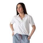 Camiseta blanca de algodón orgánico para mujer Yerse Konestilochic