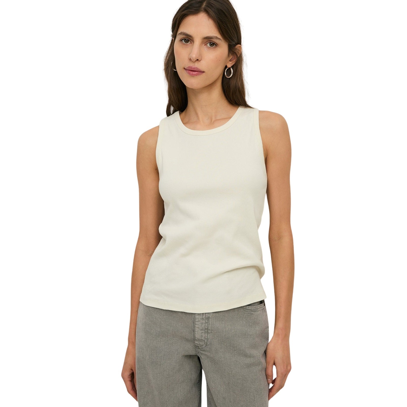 Top crudo Yerse de algodón orgánico para mujer Konestilochic