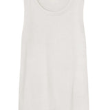 Yerse - 44045-2 – Top color crudo de canalé con cuello redondo 100% algodón orgánico - Mujer