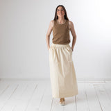 Yerse – 44047-224 – Top caqui sin mangas 100% algodón - Mujer