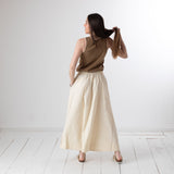 Yerse – 44047-224 – Top caqui sin mangas 100% algodón - Mujer